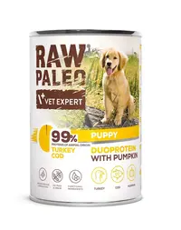 Hrana umeda RAW PALEO Turkey Cod Puppy 400g cod si curcan pentru catelusi
