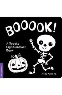 Booook! a Spooky High-Contrast Book: A High-Contrast Board Book That Helps Visual Development in Newborns and Babies While Celebrating Halloween