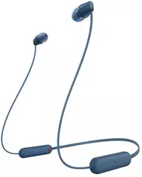 Căști wireless cu microfon Sony - WI-C100, albastre