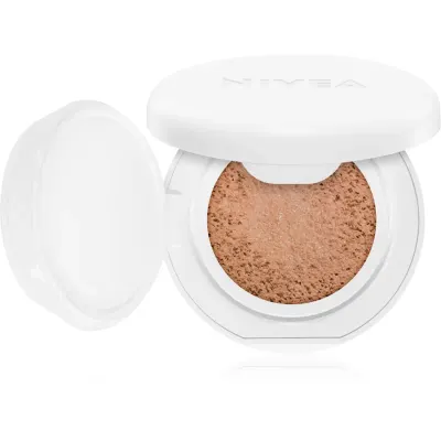 NIVEA Hyaluron Cellular Filler Cushion burete cu machiaj matifiant 3 in 1 culoare 03 Dark 15 g