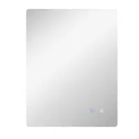 kleankin Oglindă de Baie cu Lumină LED, 3 Culori, Întrerupătoare Touch și Luminozitate Reglabilă, 70x50x3 cm, Transparent | Aosom Romania