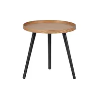 Măsuță auxiliară WOOOD Mesa, ø 45 cm, natural