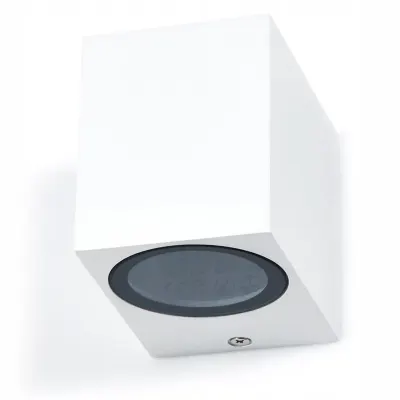 Aplica pentru gradina, LED Gu10, IP44, aluminiu, 8.1 x 9.2 x 6.8 cm, alb