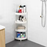 Etajera cu 4 rafturi pentru colt, coltar pentru living, baie, bucatarie 28 x 22 x 85cm