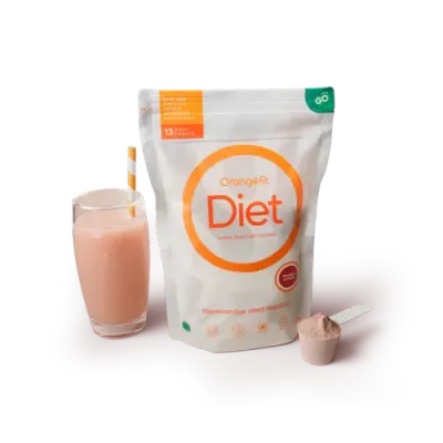 Diet - Pudră pentru Slăbit cu Aromă de Căpșuni, 850g | Orangefit