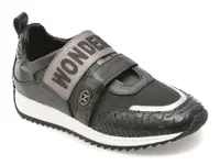 Pantofi sport ERISMA maro, 135697F, din material textil si piele naturala