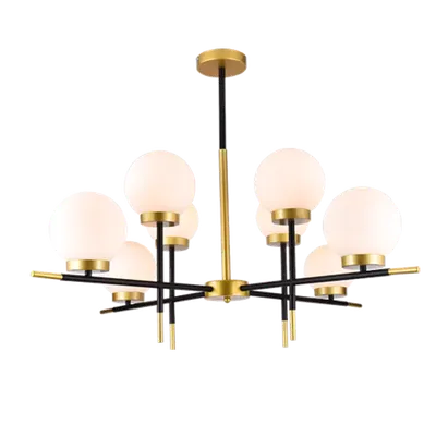 Juliet Candelabru 8xe27 Negru/aurie