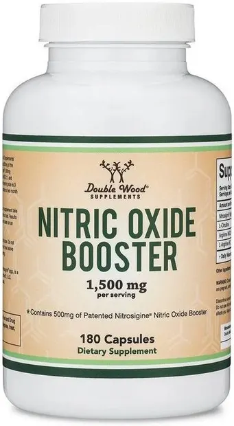 Nitric Oxide Booster, 1500 mg, 180 capsule, Double Wood