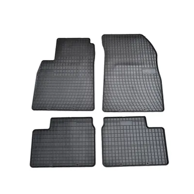 Set covorase auto din cauciuc Nissan Micra MK13 dupa 2010-2016, presuri FROGUM, negre, 4 buc.