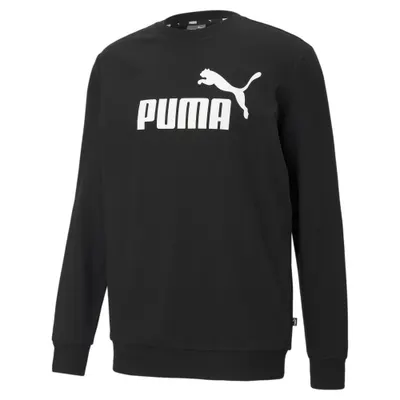Hanorac cu guler rotund Essentials Big Logo Bărbați PUMA Black