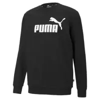 Hanorac cu guler rotund Essentials Big Logo Bărbați PUMA Black