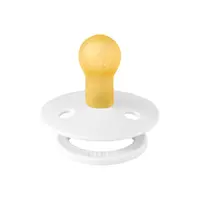 Suzeta Colour Latex Bibs tetina rotunda 0 luni + White
