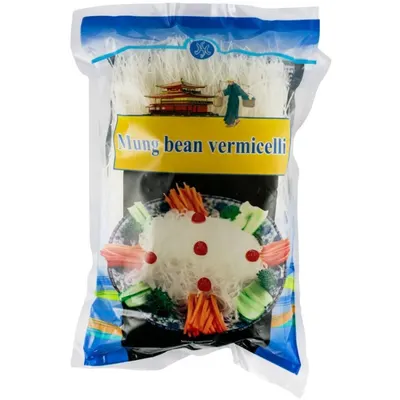 Taitei Subtiri din Fasole Mung, 200 g, Vermicelli