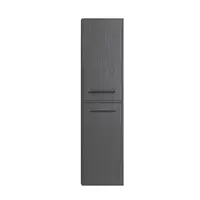 Dulap baie suspendat Sofia gri inchis 140 cm