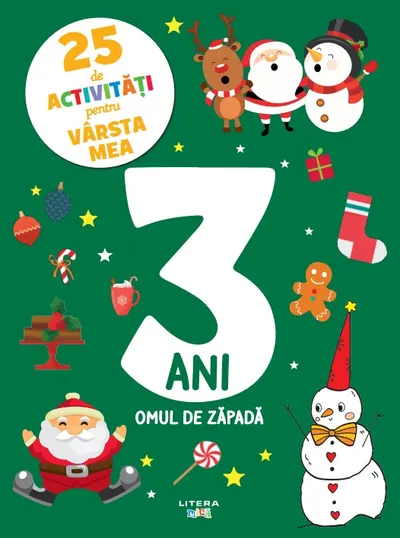 25 de activitati pentru varsta mea. 3 ani. Omul de zapada