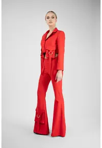 Pantaloni evazați Red - Rosu