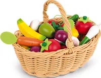 Set de joaca Janod - Cos cu fructe s legume, 24 piese