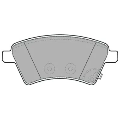 Set placute frana, frana disc DELPHI LP1966