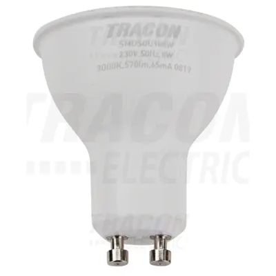 Sursa spot cu LED SMD,carcasadin mat.plastic,cu LED SAMSUNG SMDSGU108W 230V,50Hz,GU10,8W,570 lm,3000 K,120°,SAMSUNG chip,EEI=A+