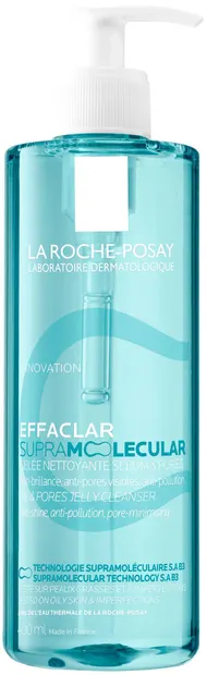 La Roche-Posay Effaclar Gel de curățare pentru piele grasă Supramolecular, 400 ml