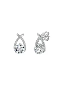 Cercei Gloria din Argint 925 cu Moissanite 2 CT