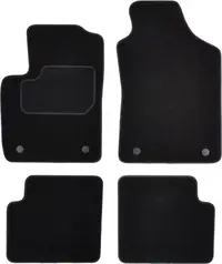 Covorase auto (set, velur, 4 bucati, culoare negru) ABARTH 500 595 695, 500C 595C 695C; FIAT 500 dupa 2007