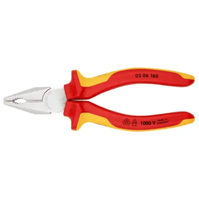 Cleste profesional combinat izolat Knipex 03 06 160 SB, 160 mm