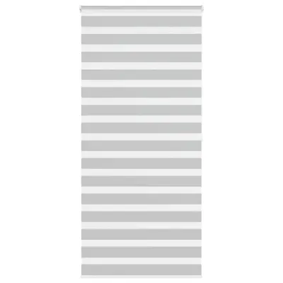 Gossi jaluzea tip zebra gri deschis latime tesatura 100,9cm poliester