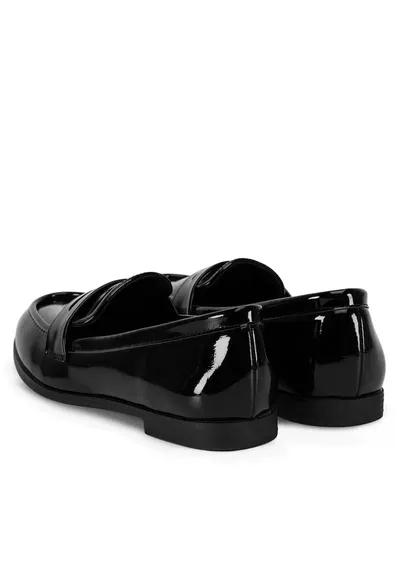 Mocasini dama negru - tesatura