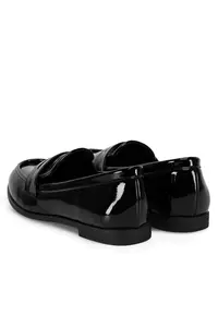 Mocasini dama negru - tesatura