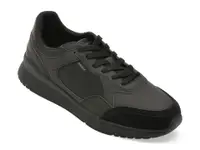Pantofi sport GEOX negri, U65LCB, din piele ecologica