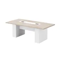 Masa de conferinta Imperium, PAL Melaminat E1 - dimensiuni 2000 x 1000 x 750 mm, White