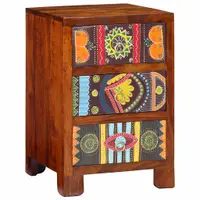 vidaXL Noptiera 40x40x60 cm din lemn masiv de salcam