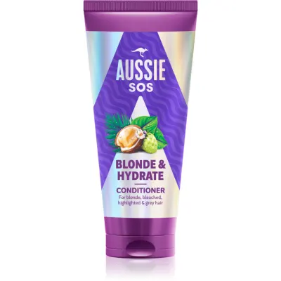 Aussie SOS Blonde & Hydrate balsam hidratant pentru par blond 200 ml