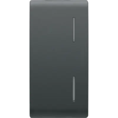 Tasta Buton pentru Push-Button Panel - With 2 Diffusers - 1 Module - Negru - Chorus