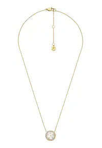 Colier de otel inoxidabil cu pandantiv mother of pearl - Auriu