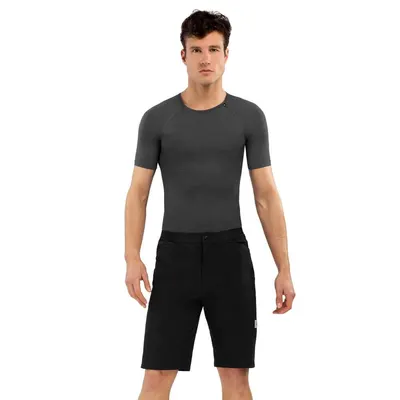 Pantaloni scurți de gravel pentru bărbați Block Negru