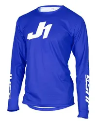 Tricou atv cross Just1 J-Essential Solid, culoare albastru, marime YL