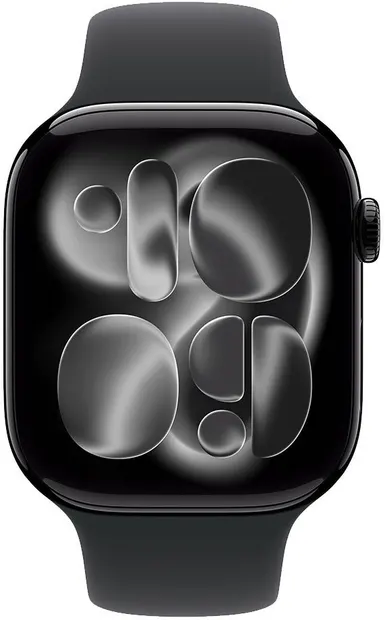 Smartwatch Apple - Watch S11 GPS, 46 mm, M/L, Jet Black Aluminium/Black