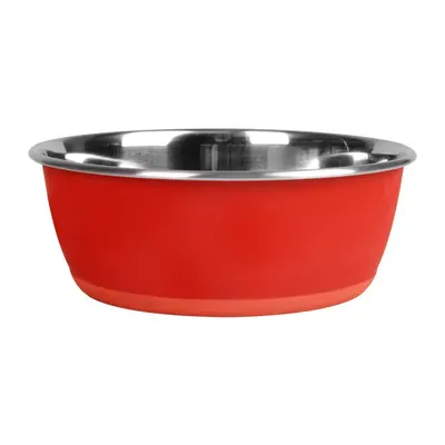 Castron pentru Caini, Tobias Red L, Inscriptionabil cu Creta 15cm / 950ml