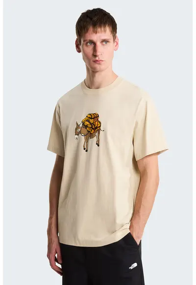 Tricou relaxed fit Donkey - Portocaliu/Maro camel