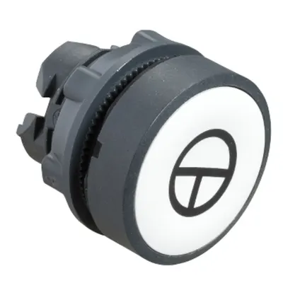 Cap Buton Incastrat Alb Ø22 cu Revenire T