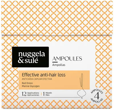 Nuggela & Sulé Fiole împotriva căderii părului Effective Anti-Hair Loss, 4 x 10 ml