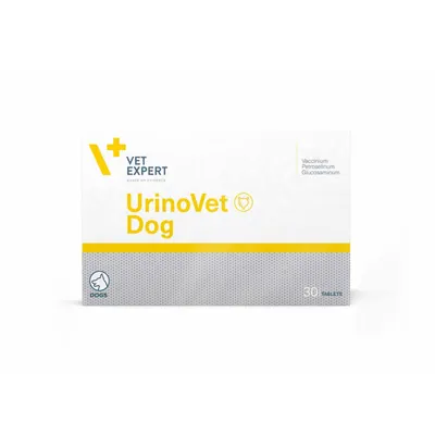 Supliment pentru suportul functionarii normale a sistemului urinar la caini VetExpert UrinoVet Dog, 30 tablete