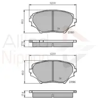 Set placute frana, frana disc COMLINE ADB0944