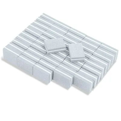 Mini buffer unghii Marquise, BUFF16, Gri, granulatie 100/180, 50 buc