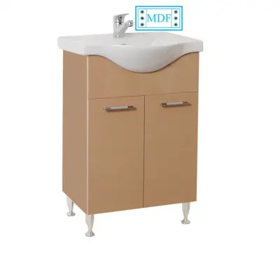 Set Baza front MDF si Lavoar seria 153, 65 cm, cappuccino