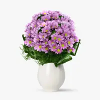 Buchet de 21 crizanteme roz
