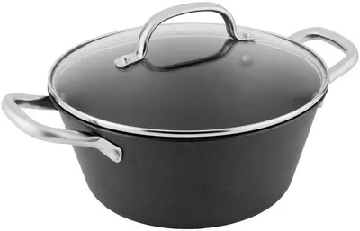 Oală din fontă BOJ - Classic CastIron, 24 x 11 cm, neagră