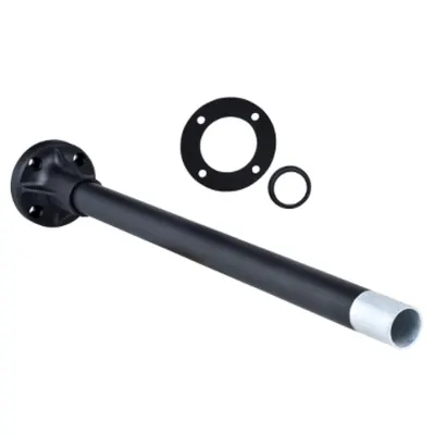 Tub Suport+baza de Fixare L=400 Mm, Aluminiu Negru, Xvb